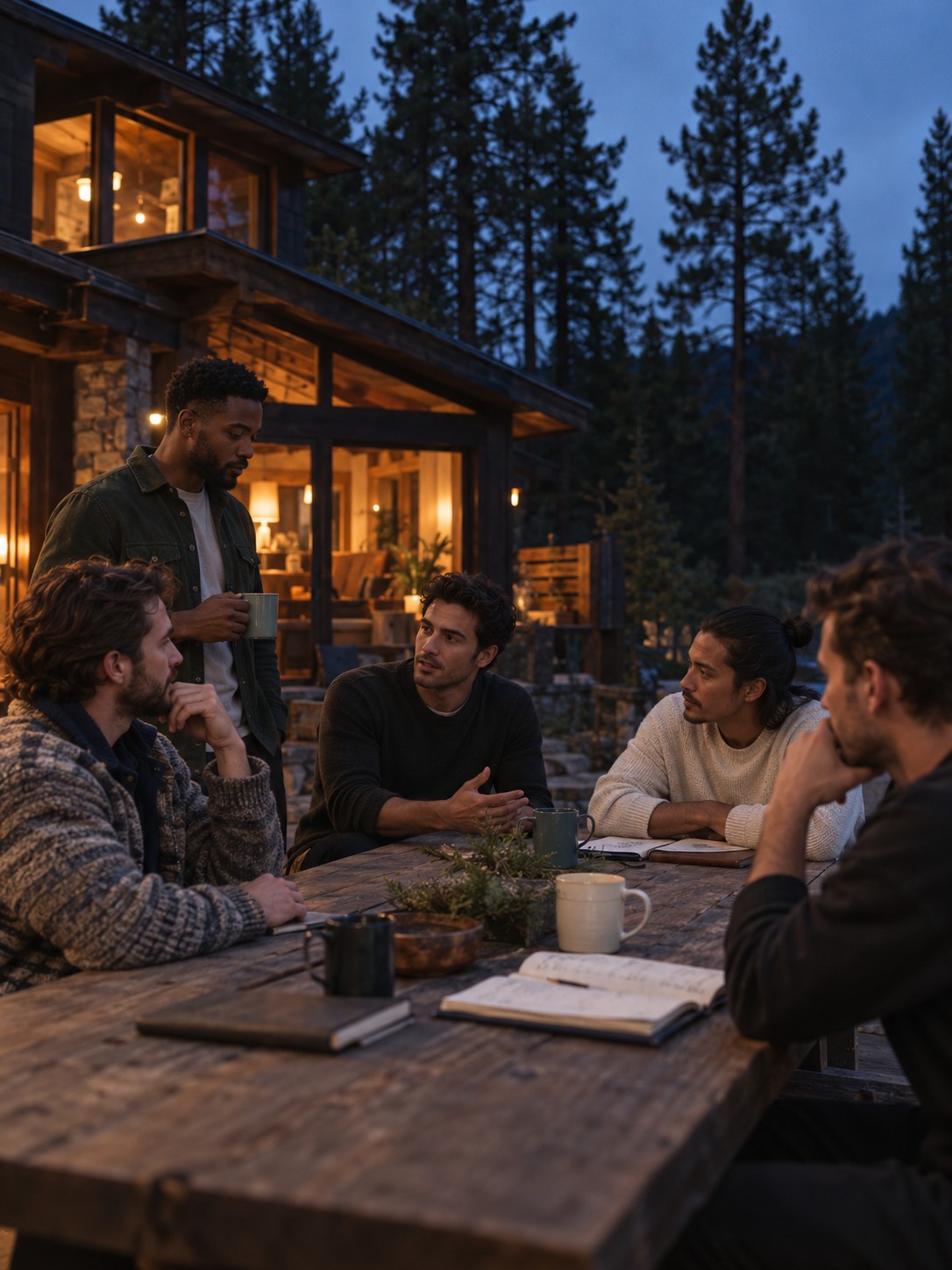 Men’s retreat concept setting